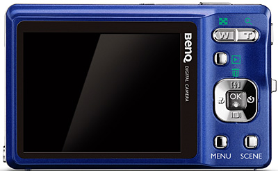 BenQ E1240 digital camera from behind